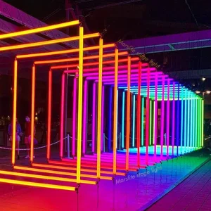 Custom LED Neon Tube 0.5m 1m 2m DMX RGB LED Club Lights Nightclub Decoration Tube Pixel DJ Stage Light for Wedding Party