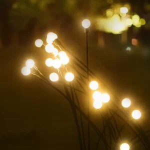 Custom LED Solar Firefly Lamp for Outdoor Garden Waterproof IP65 Iron Body DC Power Supply for Home Lawn Theme Park Decorations