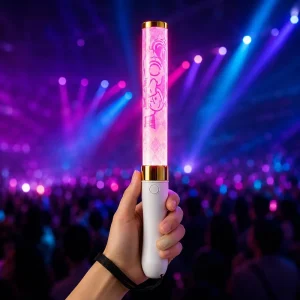 Custom Logo High Brightness Acrylic Tube Music Festival Brand Promotion Audience Interaction Fan Light Cheering Stick
