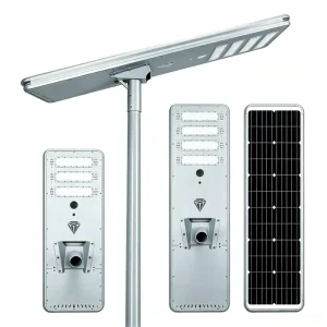 Custom OEM 60W 150W Integrated Solar Street Light IP66 Outdoor Highway Road Lamp