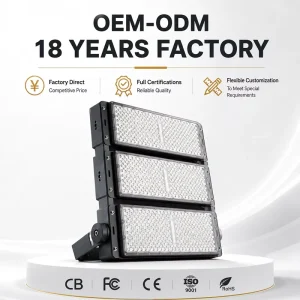 Custom Outdoor LED Flood Light 200 2000W Waterproof IP65 LED Floodlight for Stadium Parking Lot Building