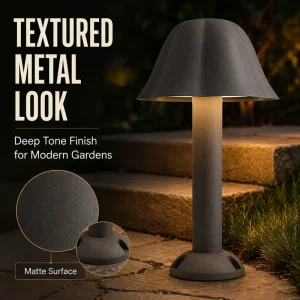 Custom Petal Shape Outdoor LED Garden Bollard Light Waterproof Metal Path Lamp for Resort Hotel Courtyard Landscape Lighting