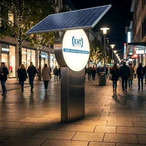 Custom Solar 6063 Alloy Frame IP65 Engineering 22 Panel Wire Zero Cost Project Fast Charging Street LED Light Box Garden Road