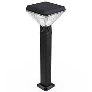 Custom Solar Pillar Light Bollard Light Landscape Light Aluminum Path Light 3 Color Temperature for Garden Yard Patio