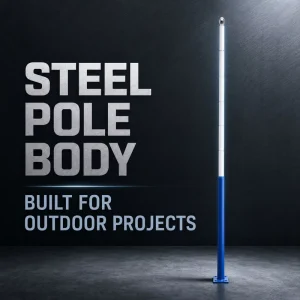 Custom Solar Street Light Pole 5m 6m 8m 10m Hot Dip Galvanized Steel Outdoor Highway Road Municipal Lighting Manufacturer