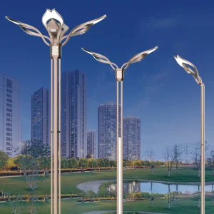 Custom Special Shape Outdoor High Mast Aluminum Pole Road Pathway Garden Courtyard Street Light