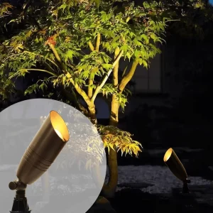 Customisable Brass Landscape Lighting 2700k IP65 Waterproof Outdoor Garden Spot Lawn Lights