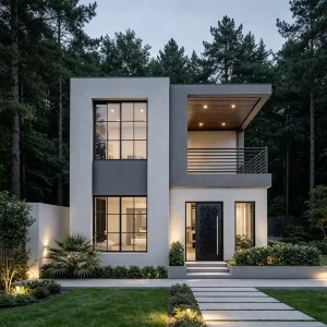 Customizable Modern Light Steel Structure House Prefab Steel Frame Villa with Warranty