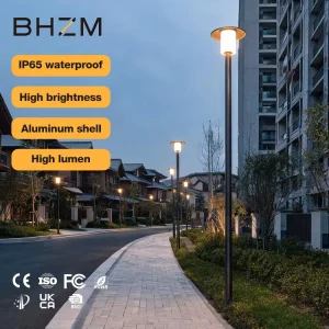 Customization High Pole Outdoor Garden Lights Black Grey Brown Aluminum 30W Led Street Light