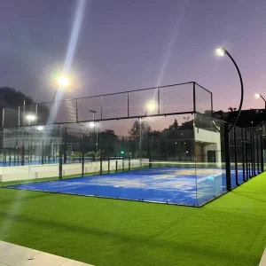 Customization Outdoor Super Panoramic Paddle Court Professional Full Set Padel Tennis Court Equipment