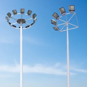 Customized 15m 20m 25m 30m 35M 40M High Mast Lighting Tower Pole Manufactured Street Light Pole for Sports Stadium