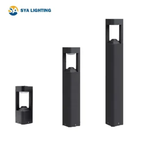 Customized 300MM 600MM 900MM Outdoor Lawn Lamp Hotel Villa Landscape Pillar Post Garden LED Bollard Light