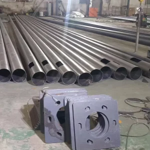 Customized 4m-10m Galvanized Steel Double Single Arm Solar Street Light Pole 160km/h Wind Resistance