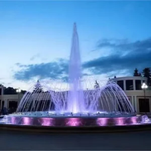 Customized Eco Friendly Durable LED Lighting Music Fountain Outdoor Garden Lake Stainless Steel 304