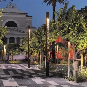 Customized Garden Square Park Landscape Lamp Post Vintage Patio Light Pole Decorative Lighting Poles for Road