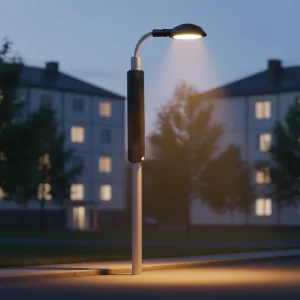 Customized Height DC AC Hybrid IP66 Outdoor Smart City Lighting Aluminum Alloy Solar Wrapped Tube Light 100W LED Street Light