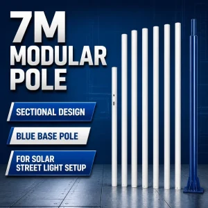 Customized Lifting Pole Light Design of Public Lighting 3m 4m 5m 6m 7m Solar Panel Street Light Poles
