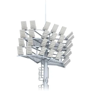 Customized Lighting Q355 Hot Dip Galvanized Steel High Mast Pole (15m 40m) for Outdoor Stadiums Public Areas Durable