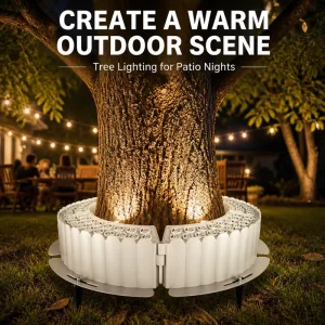 Customized Modern Outdoor Decor Ring Hug Tree LED AC220v DC24V IP65 Waterproof Aluminum Warm White Landscape Garden Spotlight