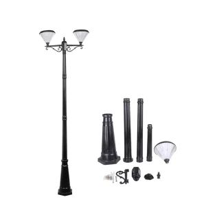 Customized Outdoor European Poles Aluminum Post Street Light Garden Lamp