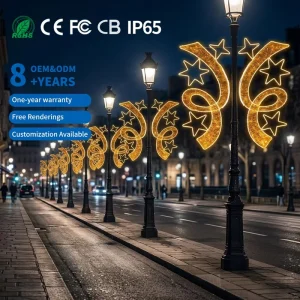 Customized Outdoor PVC IP65 Animal Themed LED Street Lamp Pole Lights for Christmas Easter Holiday Celebrations Festive Events