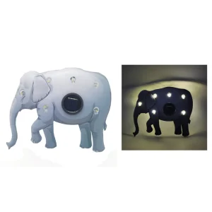 Cute Elephant Shaped Solar Garden Light Waterproof LED Outdoor Landscape Decoration Solar Powered Animal Light for Yard Patio