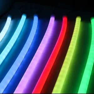 D20mm Waterproof IP67 360 Degree Neon LED Strip Round Neon Light 24v Silicon Neon Flex Landscape Lighting