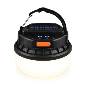D41-2 Rechargeable Solar LED Camping Lamp ABS IP44 Waterproof Dimmable 1800mAh 6000K Daylight Tent Outdoor Use OEM