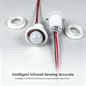 DC 5-24V PIR Motion Sensor Switch Adjustable Time Delay Light Sensing Infrared Detector for LED Light Garage Corridor