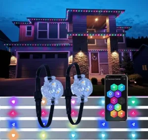 DC12V 30MM IP68 Waterproof RGBW Pixel Point Light UCS2904 CUL Certificate Permanent Outdoor Christmas Light