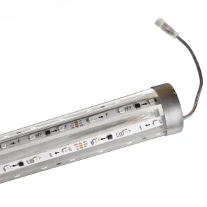 DC12V 3d UCS1903 47MM 57mm Diameter Transparent Amusement Park Decoration 3d RGB Led Pixel Tube Bar Light