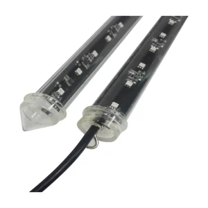 DC12V Outdoor Diameter 30mm Indoor Outdoor 3D Dmx512 16pixels Dmx 64led Rgb Pixel 360degree Led Meteor Tube Light