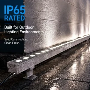 DC24V 24W Single-Color LED Wall Washer IP67 Ra80 Warm White Linear Light Ancient Town River Municipal Facade Lighting