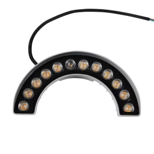 DC24V 4W/5W/6W IP65 Aluminum Alloy Outdoor Landscape Tile Roof Tree Lighting Curve LED Corrugated Lights Dimmable 2700K CRI 80