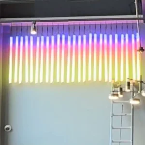 DC24V Programable Pixel 28W 1 Meter 3D 360 Degree T12 30mm Diameter Digital RGB IC LED Tubes