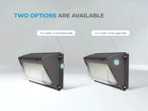 DLC Certified Aluminum LED Wall Lamps 40W-150W 4000K Suitable for Garden Garage Corridor Lighting 5-year Warranty