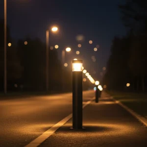 DLC Certified Outdoor Garden Lamp Post Pole Lamp Waterproof IP65 LED Garden Light