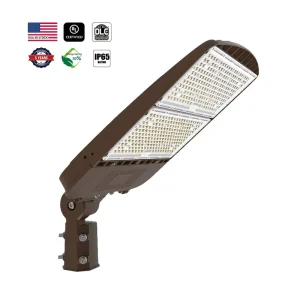 DLC ETL Power and CCT Tunable IP65 100W 150W 200W 240W 300W Shoebox LED Street Light for Parking Garages
