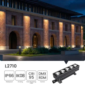 DMX/RDM Control AC100-240V 50/60Hz 20W/80W IP66 Waterproof Self-Cleaning Outdoor LED Wall Washer