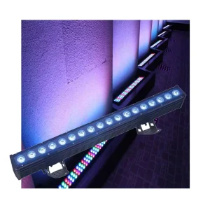 DMX RGBW Color-Changing 18x10W LED Wash Bar Light IP65 Outdoor Wall Washer