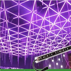 DMX Sound Control Meteor 3D LED Tube Pixel RGB LED Stage Tube Light Bar IP65 Waterproof Transparent PC Vertical Pixel Lighting