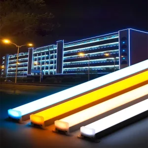 DMX Waterproof IP65 Outdoor RGB Wall Washer LED Linear Facade Lights for Landscape Building Outline Lighting