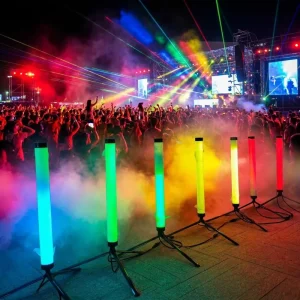 DMX512 Addressable RGB LED Pixel Matrix Light IP65 360 Degree Shaped Hanging Mount Standing Stage Club Dimmable