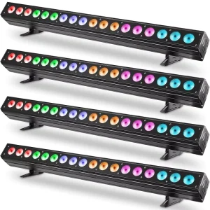 DMX512 Addressable Rainbow Chasing LED Wall Washer Pixel Light Bar with Strobe Effect for Stage Lighting