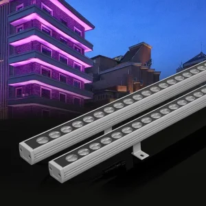 DMX512 Hotel Exterior LED Linear Lights IP66 Rated External Building Wall Washer for Landscaping
