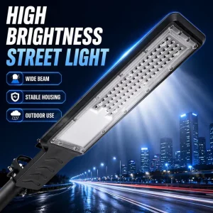 DOB LED Street Light with Aluminum Alloy and Galvanized Steel Pole, IP65, Motion Sensor, Remote Control