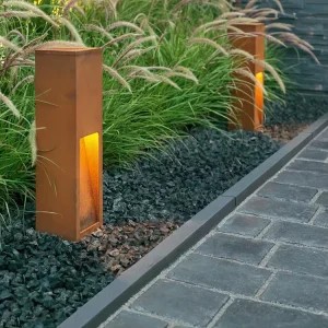 Decoration Landscape Light Corten Steel Path Lighting Adjustable Lighting