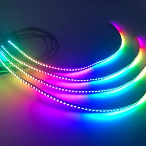 Decorative RGB LED Headlight Strips, Chasing, Flexible, Color-Shift