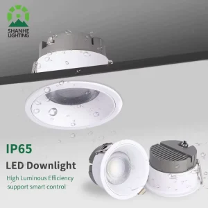 Deep Anti-Glare LED Downlight IP65 Waterproof 220V Recessed Spotlight Outdoor Warm White 3000K