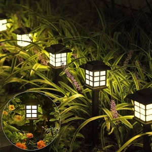 Designer Solar-Powered Garden Light, Landscape LED Night Lamp, Outdoor Pathway Stake Light